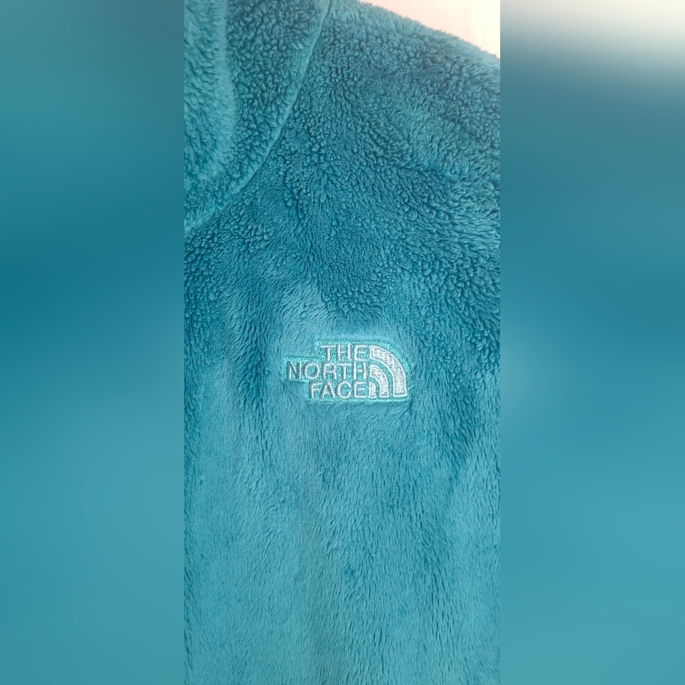 The North Face Turquoise Fleece Full Zip Jacket Porcelain Green M WINTER OUTDOO - Picture 6 of 11